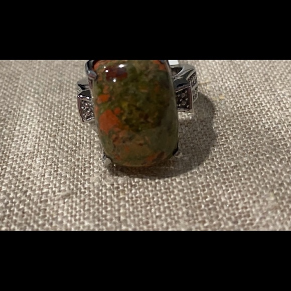 Beautiful Unakite Cush Ring - Picture 7 of 9